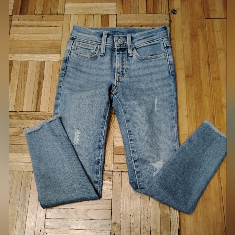 Kid's Light 🩵 Blue Distressed Jeans 2Pairs😍